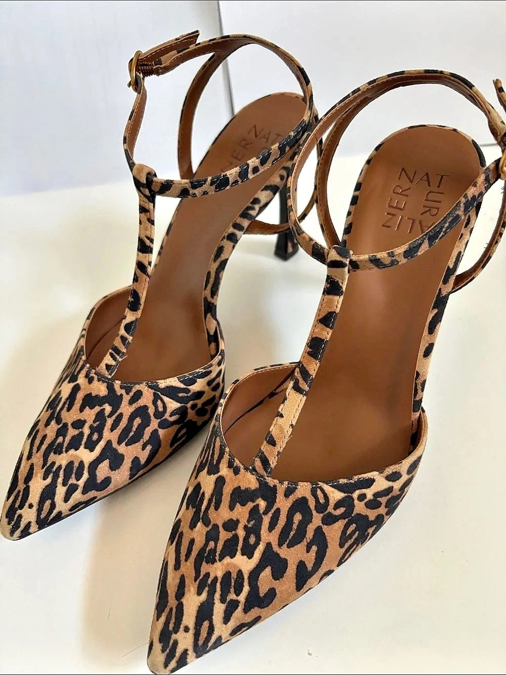 Naturalizier Leopard Print Pointed-Toe Heels